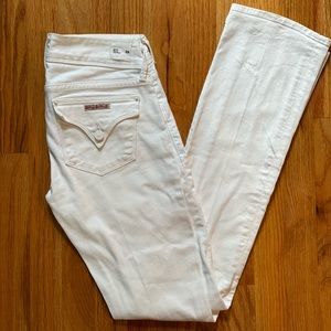 Hudson white bootcut jeans size 26